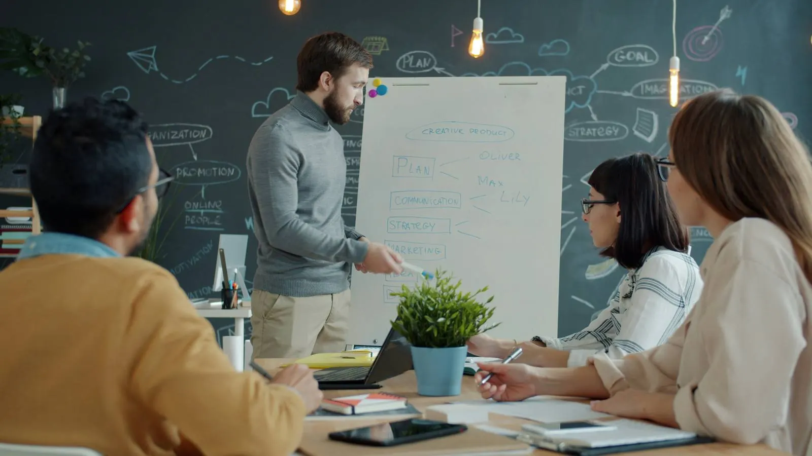 Workshop de plano de ação com lideranças