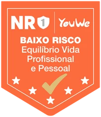 Selo NR-1 YouWe — Baixo Risco em uma dimensão