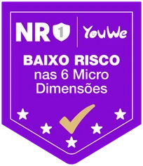 Selo NR-1 YouWe — Baixo Risco em todas as dimensões